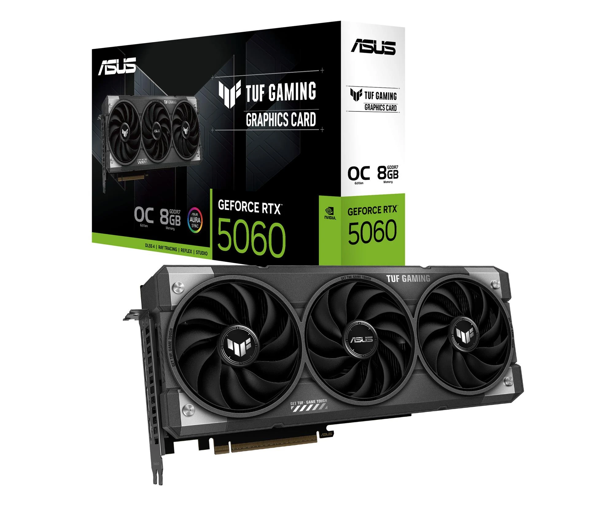 Відеокарта ASUS GeForce RTX 5060 TUF Gaming OC 8GB GDDR7 DLSS4 (TUF-RTX5060-O8G-GAMING) EU