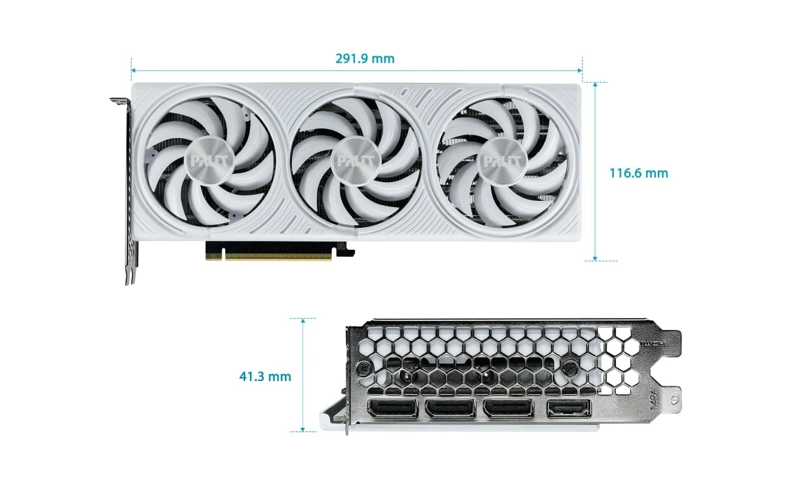 Відеокарта GeForce RTX 5070 12GB GDDR7 White OC Palit (NE75070U19K9-GB2050W) (UA)