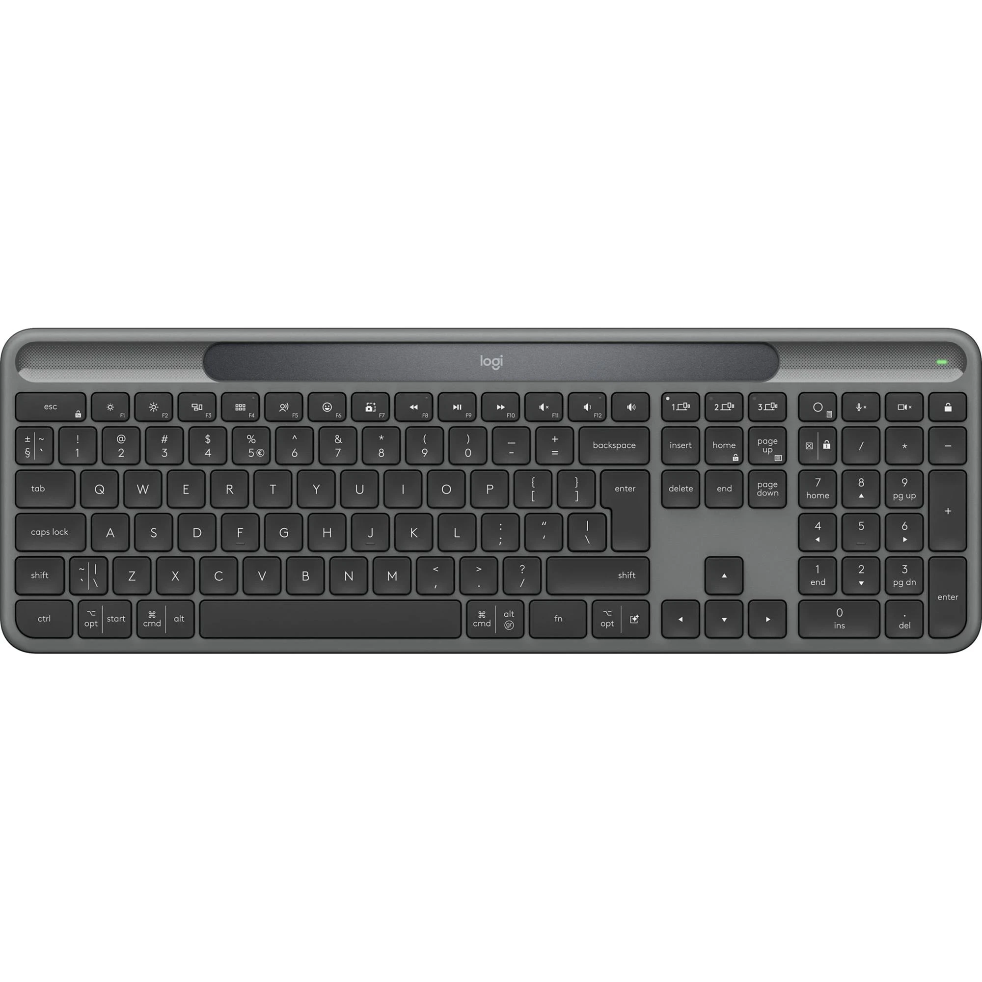 Клавіатура Logitech Slim Solar+ Graphite (920-013764) (UA)