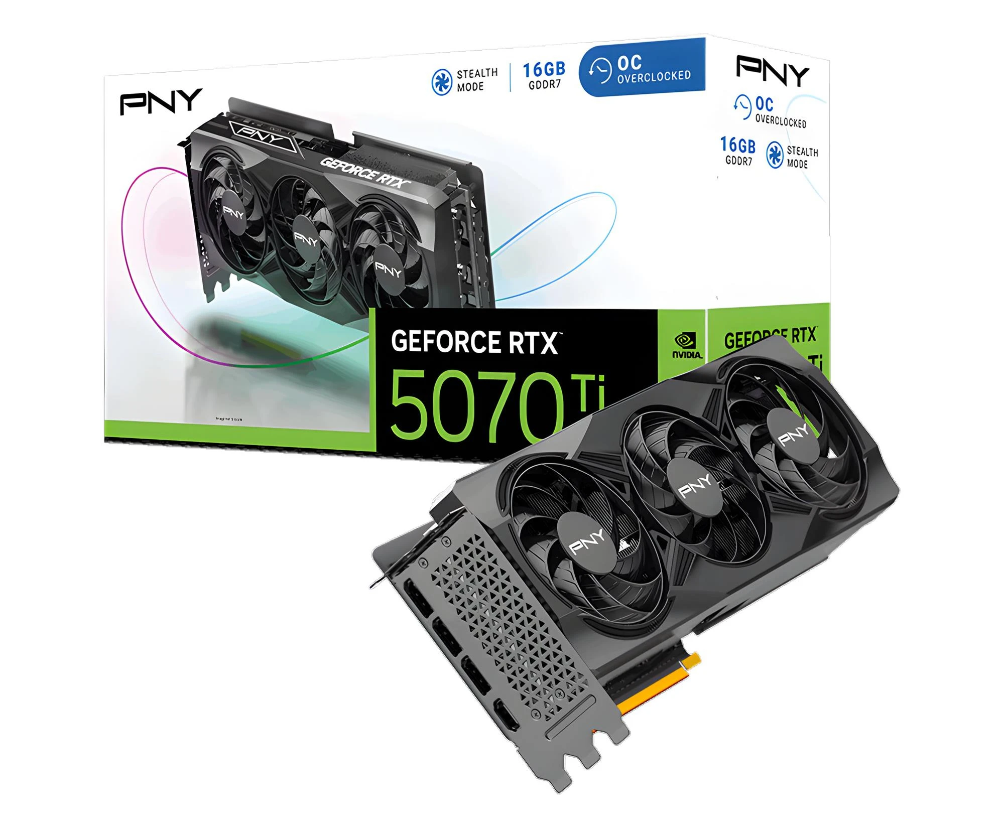 Відеокарта PNY GeForce RTX 5070 Ti OC 16GB GDDR7 DLSS4 (VCG5070T16TFXPB1-O) EU