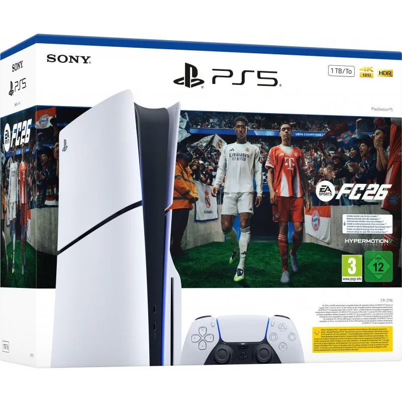 Ігрова приставка Sony Playstation 5 Slim 825GB EA SPORTS FC 26 Bundle (1000049854) (UA)