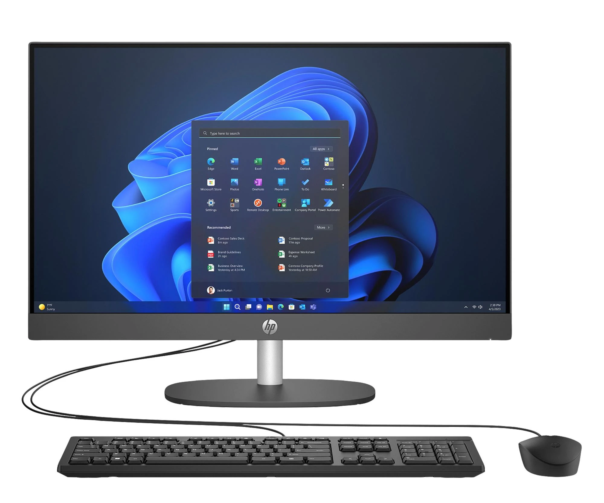 Компьютер HP ProOne 240 G10 AIO i3-N300/16GB/512/Win11P (C61RFET) EU