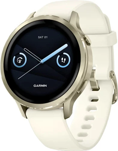 Смарт-часы Garmin Venu 4 41 mm Lunar Gold with Bone Silicone Band (010-03013-00)