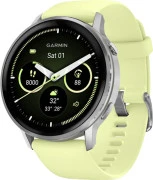 Смарт-часы Garmin Venu 4 45 mm Silver with Citron Silicone Band (010-03014-02)