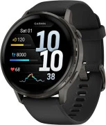 Смарт-часы Garmin Venu 4 45 mm Slate with Black Silicone Band (010-03014-00)