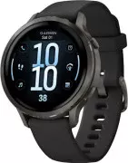 Смарт-годинники Garmin Venu 4 41 мм Slate з чорним силіконовим ремінцем (010-03013-02/42)