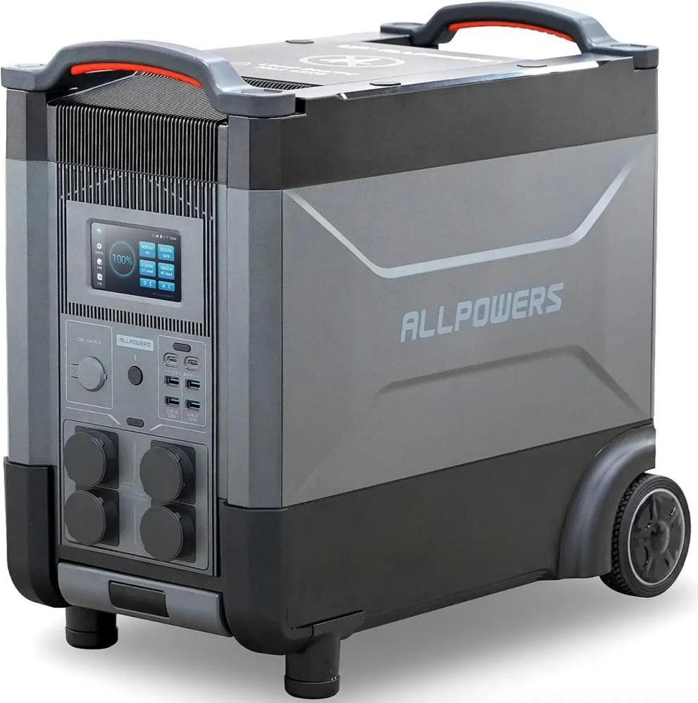Зарядна станція Allpowers R4000 3600Wh 4000W Portable Power Station LiFePO4 (AP-SS-011-BLA-EU) (EU)