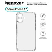 Чохол для смартфона BeCover Панель Anti-Shock для Apple iPhone 17 Clear (713793) (UA)