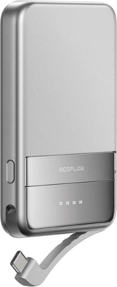 Мобільна батарея EcoFlow RAPID Magnetic Power Bank 5000mAh Silver (EF-RAPID5000-EU) (UA)