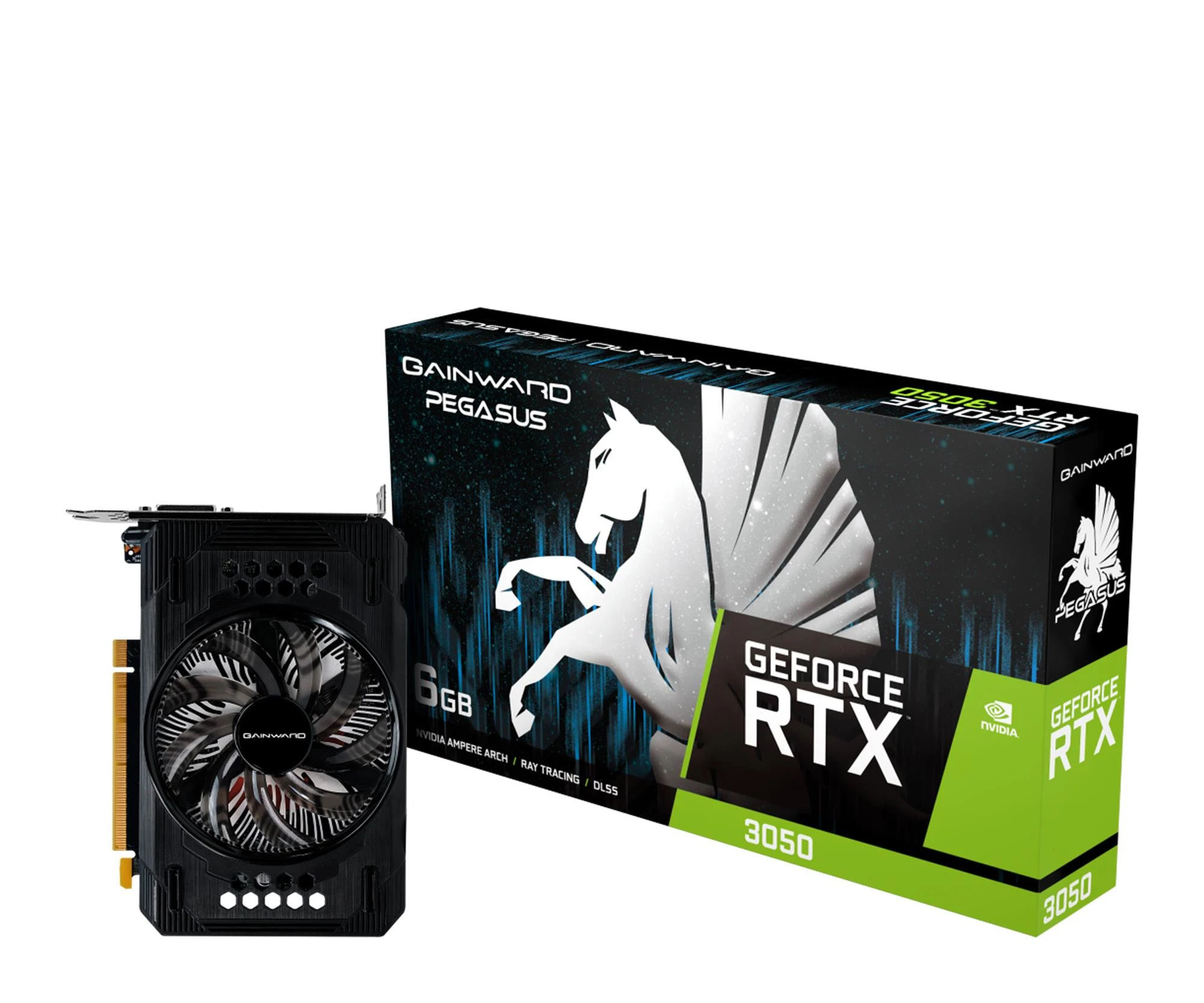 Відеокарта Gainward GeForce RTX™ 3050 Pegasus 6GB (NE63050018JE-1072E) EU