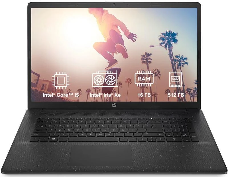 Ноутбук HP 17-cn3037ua Jet Black (BF1M3EA) (UA)