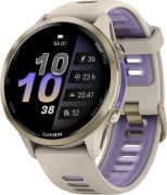 Смарт-часы Garmin Forerunner 970 Soft Gold Titanium w. French Gray C. and French Gray/T. Indigo Band (010-02969-12) (UA)