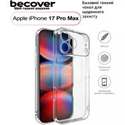Чохол для смартфона BeCover Apple iPhone 17 Pro Max Transparancy (713763) (UA)