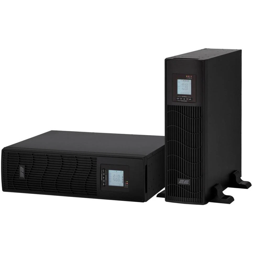 Джерело безперебійного живлення ИБП 2E PS2000RT, 2000VA/1800W, RT3U, LCD, USB, 6xC13 (2E-PS2000RT) (UA)