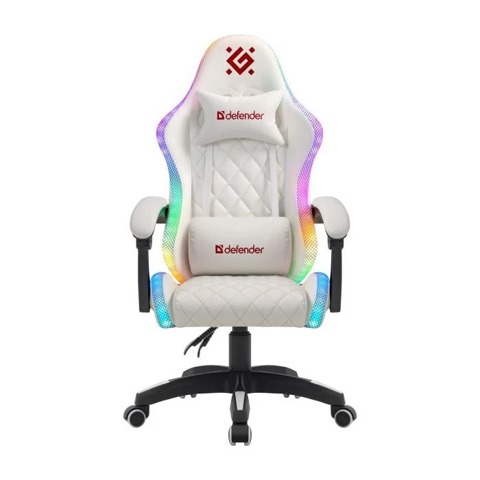 Ігрове крісло Defender Energy RGB White (64557) (UA)