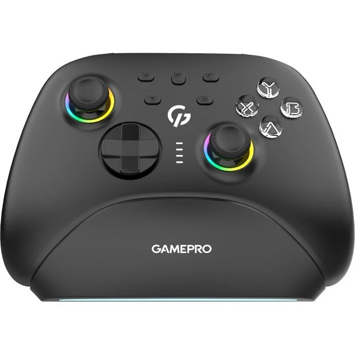 Геймпад GamePro BT 5.3/USB/2.4 ГГц (Switch/PC/iOS/Android) RGB Black (GPX13BDOC) (UA)