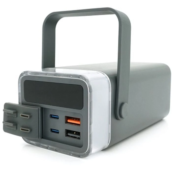 Мобильная батарея Remax 40000mAh, 22.5W, PD+QC, 2*USB+2*Type-C, Gray (RPP-596) (UA)