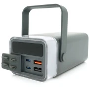 Remax 40000mAh, 22.5W, PD+QC, 2*USB+2*Type-C, Gray (RPP-596) (UA)