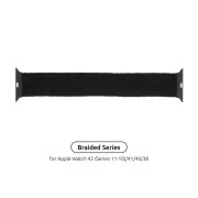 Ремінець для смарт-годинників Armorstandart Braided Solo Loop для Apple Watch 42 (Series 11-10)/41/40/38 Charcoal Size 4 (132 mm) (ARM58061) (UA)