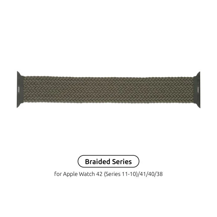 Ремешок для смарт-часов Armorstandart Braided Solo Loop для Apple Watch 42 (Series 11-10)/41/40/38 Inverness Green Size 4 (132 mm) (ARM58064) (UA)