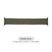Ремінець для смарт-годинників Armorstandart Braided Solo Loop для Apple Watch 42 (Series 11-10)/41/40/38 Inverness Green Size 4 (132 mm) (ARM58064) (UA)