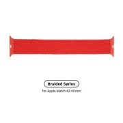 Ремешок для смарт-часов Armorstandart Braided Solo Loop для Apple Watch 49/46/45/44/42 (Series 1-3) Red Size 6 (148 mm) (ARM58081) (UA)
