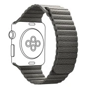 Ремінець для смарт-годинників Armorstandart Leather Loop для Apple Watch 42 (Series 11-10)/41/40/38 Сірий (ARM48654) (UA)