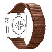 Ремешок для смарт-часов Armorstandart Leather Loop для Apple Watch 42 (Series 11-10)/41/40/38 Saddle Brown (ARM57843) (UA)