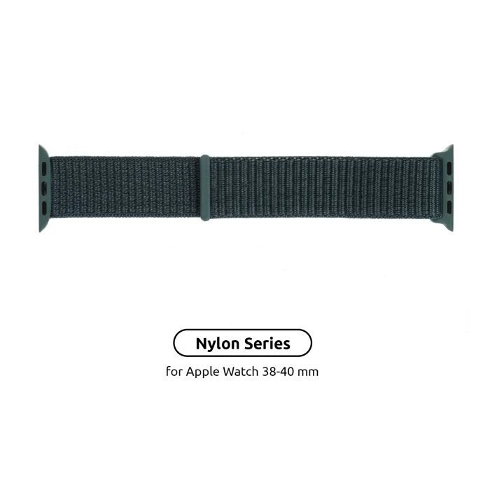 Ремінець для смарт-годинників Armorstandart Nylon Band для Apple Watch 42 (Series 11-10)/41/40/38 Pine Green (ARM56842) (UA)