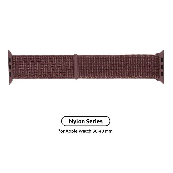 Ремешок для смарт-часов Armorstandart Nylon Band для Apple Watch 42 (Series 11-10)/41/40/38 Smoke Purple (ARM55850) (UA)