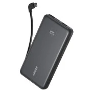 Anker 10000mAh, 22.5W, Built-In USB-C Cable, black (A110DH11) (UA)