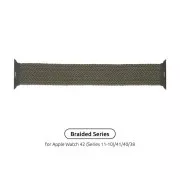Ремінець для смарт-годинників Armorstandart Braided Solo Loop для Apple Watch 42 (Series 11-10)/41/40/38 Inverness Green Розмір 6 (144 мм) (ARM58065) (UA)