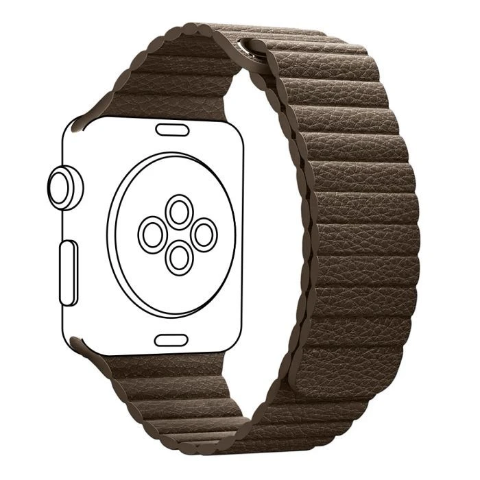 Ремешок для смарт-часов Armorstandart Leather Loop для Apple Watch 42 (Series 11-10)/41/40/38 Brown (ARM48657) (UA)