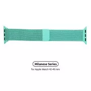 Ремінець для смарт-годинників Armorstandart Milanese Loop для Apple Watch 49/46/45/44/42 (Series 1-3) М'ятний зелений (ARM55260) (UA)