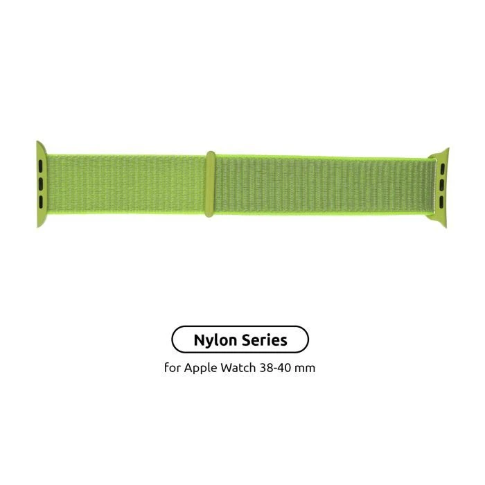 Ремінець для смарт-годинників Armorstandart Nylon Band для Apple Watch 42 (Series 11-10)/41/40/38 Light Green (ARM57849) (UA)