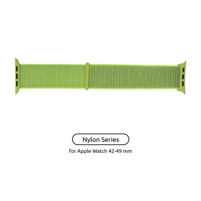 Ремінець для смарт-годинників Armorstandart Nylon Band для Apple Watch 49/46/45/44/42 (Series 1-3) Light Green (ARM57858) (UA)