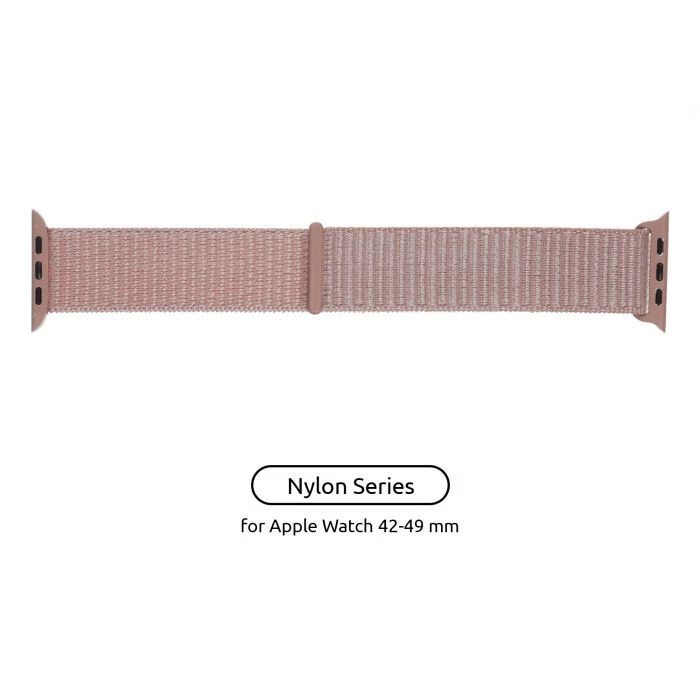 Ремешок для смарт-часов Armorstandart Nylon Band для Apple Watch 49/46/45/44/42 (Series 1-3) Pink Sand (ARM56052) (UA)