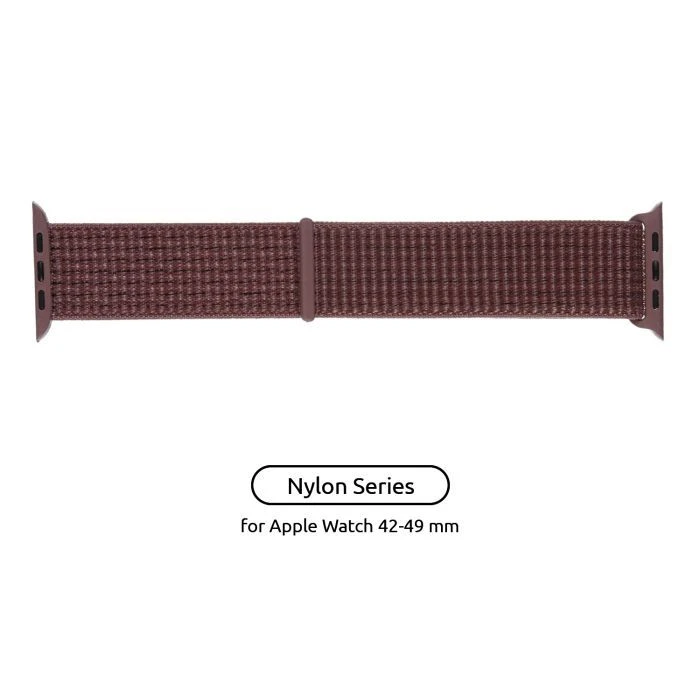 Ремешок для смарт-часов Armorstandart Nylon Band для Apple Watch 49/46/45/44/42 (Series 1-3) Smoke Purple (ARM55855) (UA)