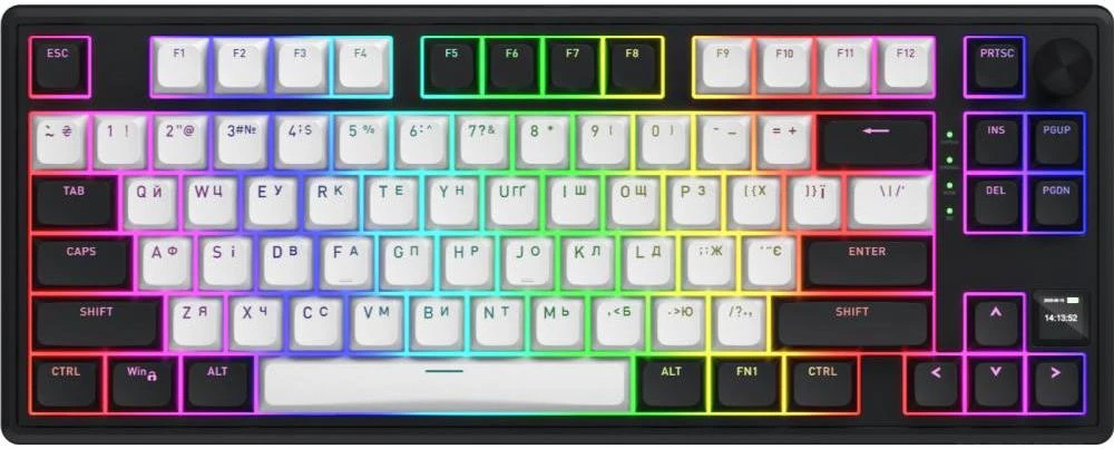 Клавіатура HATOR Skyfall 80 MAG ULTIMA 8K wireless white-black (HTK3880UA) (UA)