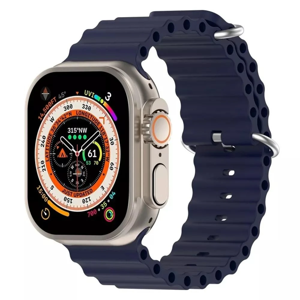 ремінець ArmorStandart Ocean Band для Apple Watch 42 (Series 10)/41/40/38 Deep Blue (ARM74235) (UA)