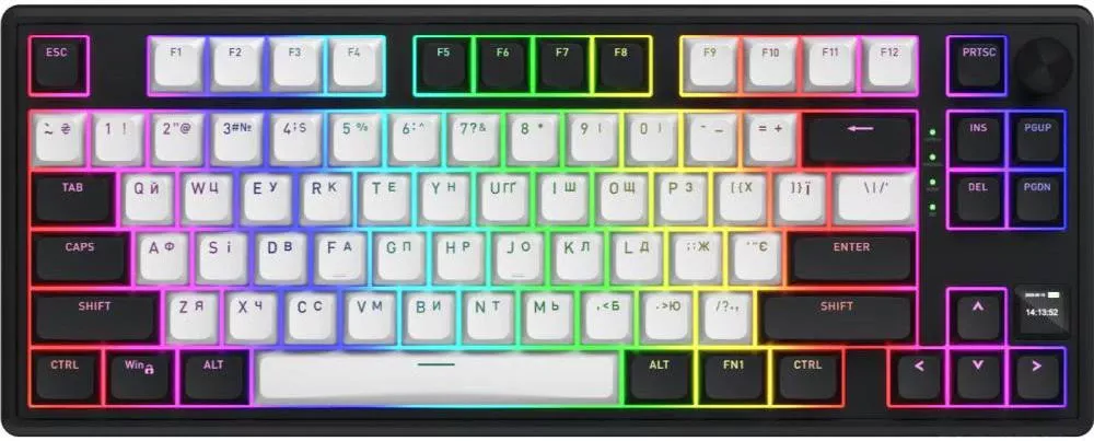 Клавіатура HATOR Skyfall 80 MAG ULTIMA 8K wireless white-black (HTK3880UA) (UA)