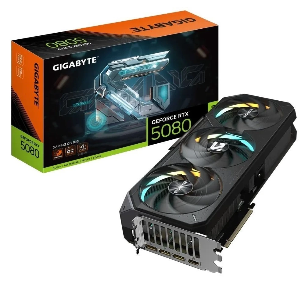 Видеокарта GeForce RTX 5080 16GB GDDR7 Gaming Gigabyte (GV-N5080GAMING-16GD) (UA)