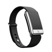 Ремешок WHOOP LeatherLuxe Tapered Band | Black with Titanium - Size S для WHOOP 5.0 (810114362112)