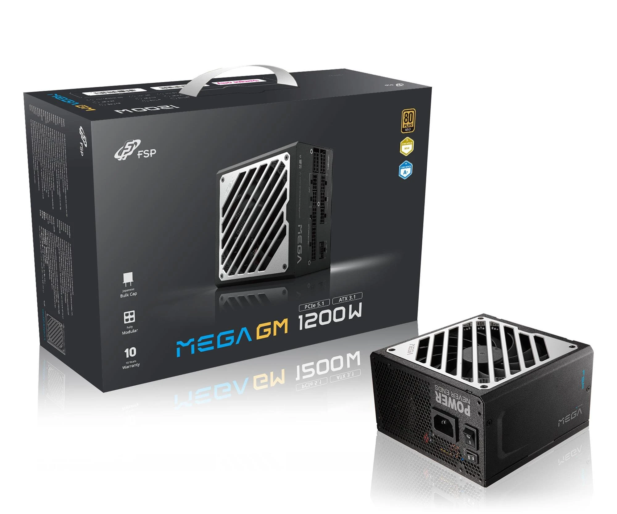 Блок питания FSP/Fortron MEGA GM 1200W 80 Plus Gold ATX 3.1 (PPA12A1502) EU