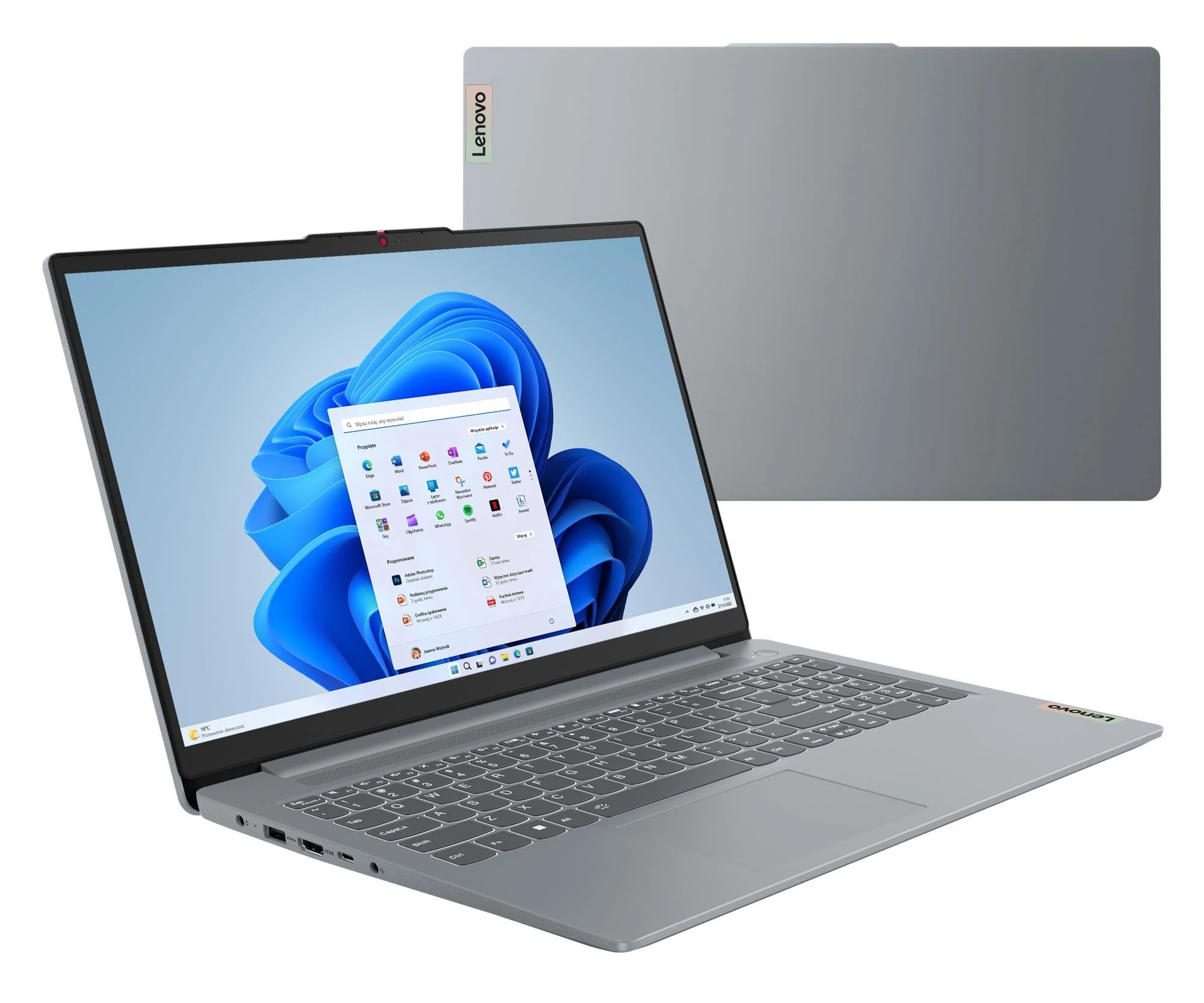 Ноутбук Lenovo IdeaPad Slim 3-15 Ryzen 5-7520U/16GB/512/Win11 (82XQ00T5PB)