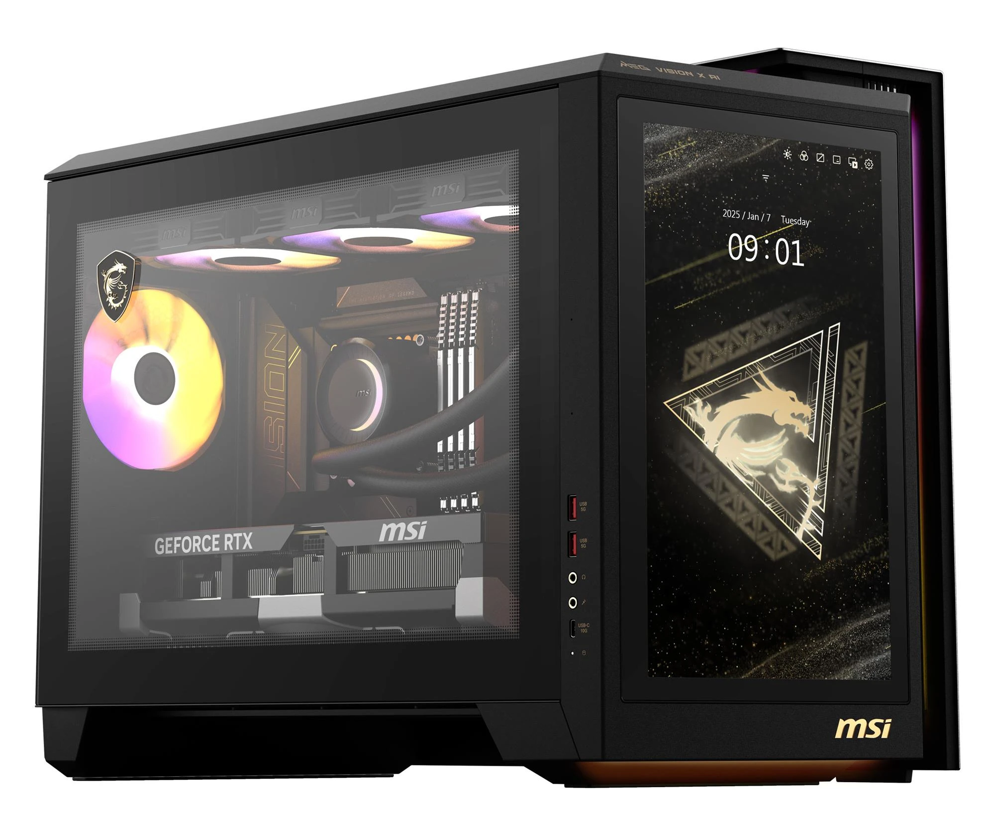Комп'ютер MSI MEG Vision X AI Ultra 7-265K/32GB/2TB/Win11 RTX5080 (MEG Vision X AI 2NVV7-004EU) EU
