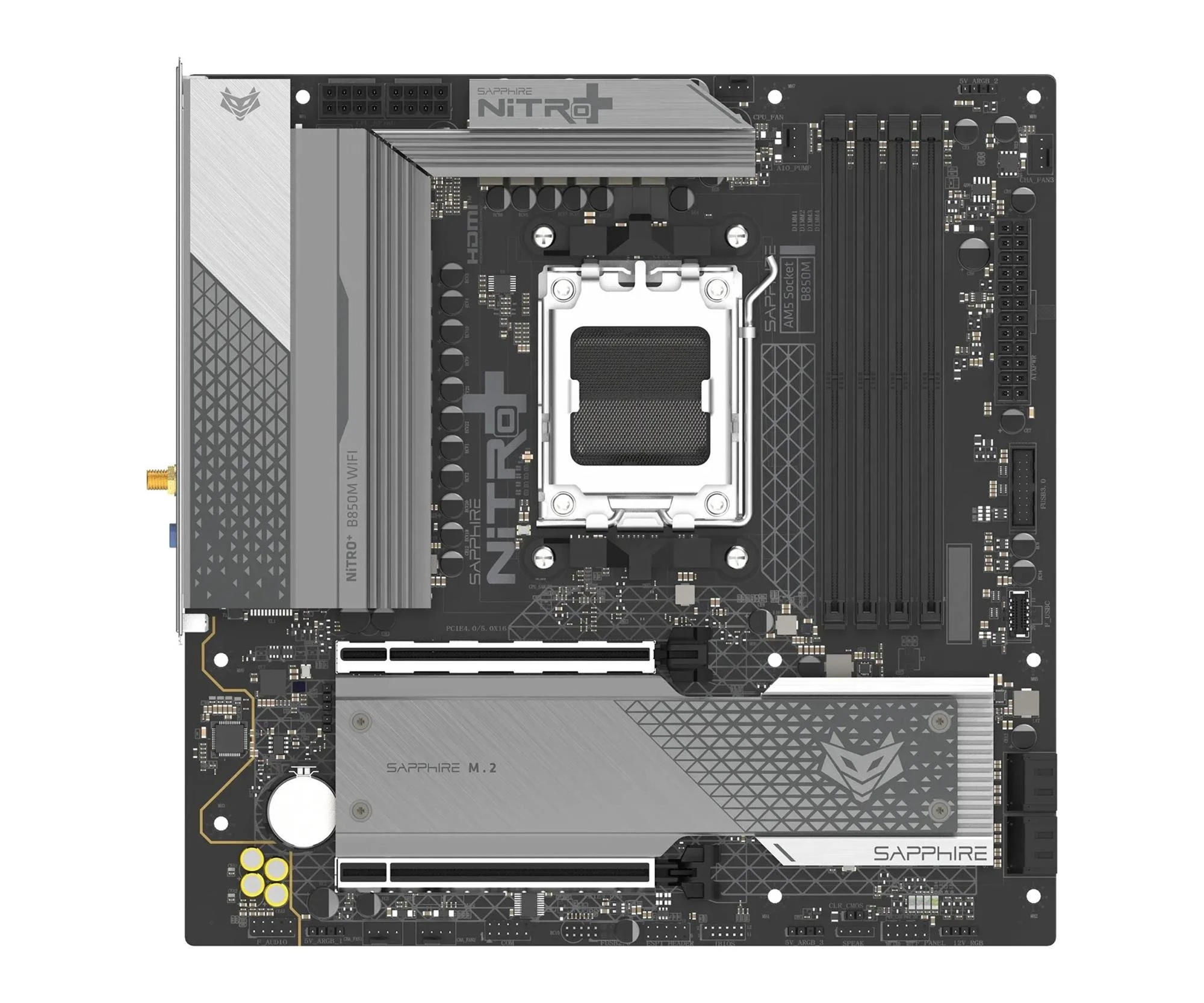 Материнська плата Sapphire NITRO+ B850M WIFI (52123-01-40G) EU