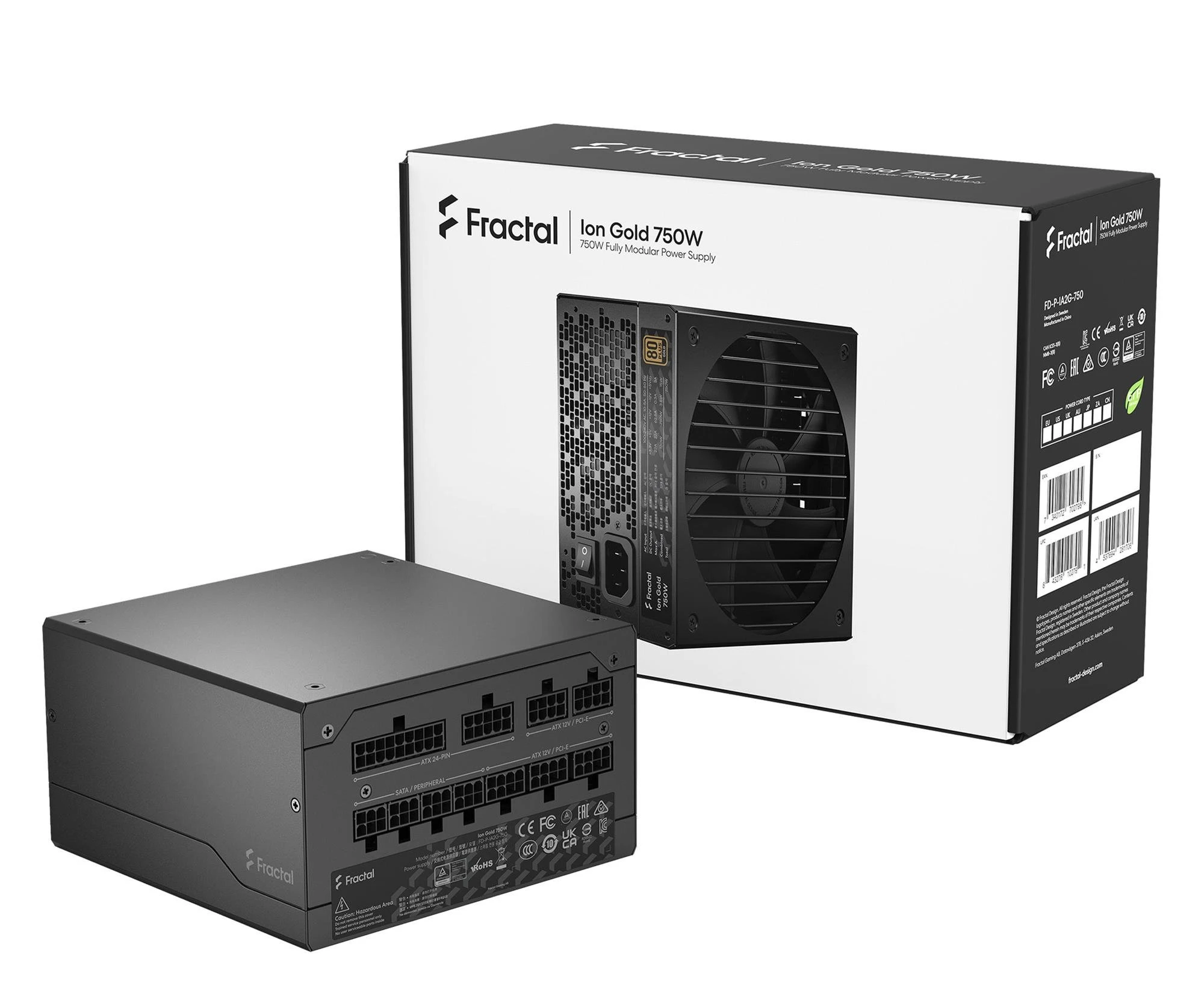 Блок питания Fractal Design Ion 3 Gold 750W 80 Plus Gold (FD-P-IA3G-750) EU