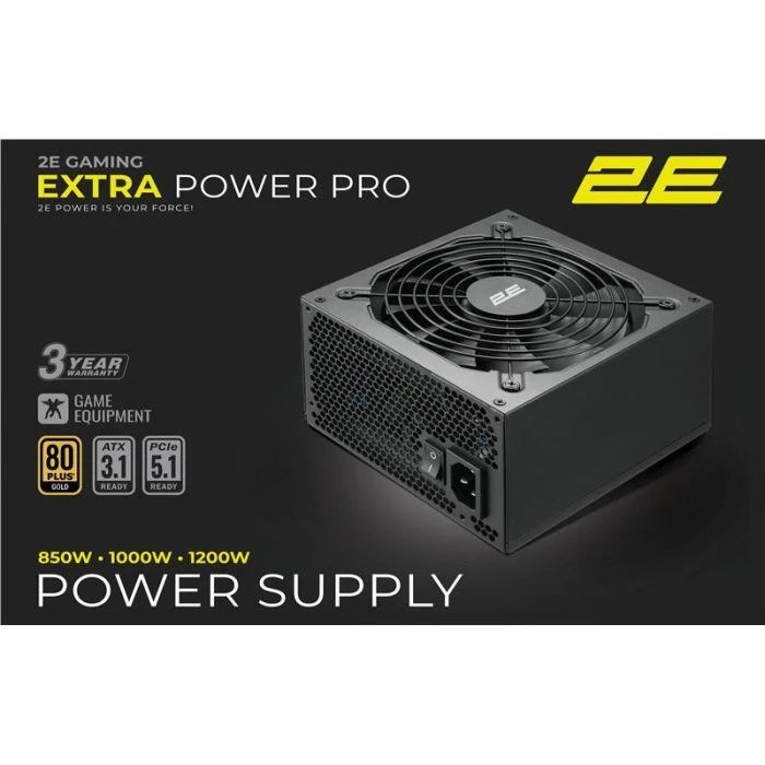 Блок питания 2E 850W Extra Power Pro ATX3.1 GEN5.0 (2E-EP850GMII-140) (UA)