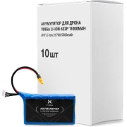 Аккумуляторный блок Vinga Li-Ion 6S2P 11000mAh коробка 10 шт (JHY Li-Ion 21700 5500mAh) (V6S2P-10PCS-11000MAH) (UA)